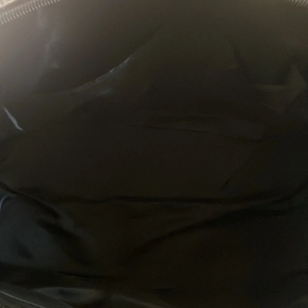 FINAL MARKDOWN Black Croc-Embossed Handbag